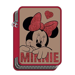 Trousse Minnie rose double