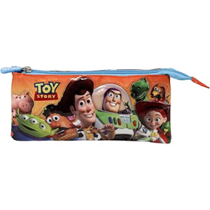 Trousse Toy Story orange 3 compartiments 24x10 cm