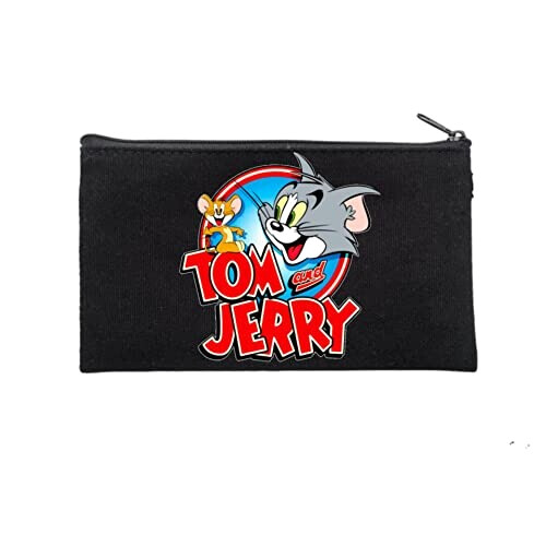 Trousse Tom et Jerry noir 21x12 cm