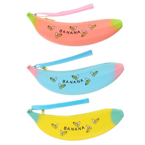Trousse Banane couleur assortie 21x6 cm