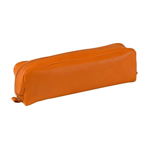 Trousse orange rectangulaire 21x4 cm