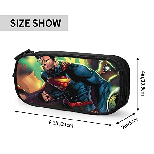 Trousse Superman multicolore double 21x10 cm variant 2 